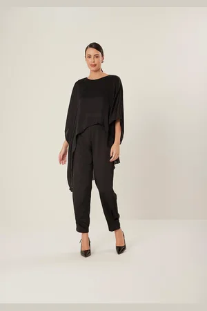 LEZ A LEZ Blusa Manga 3/4 Túnica Assimétrica com Ponta