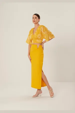 LEZ A LEZ Blusa Cropped Manga 3/4 Estampada