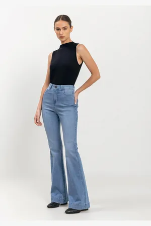 LEZ A LEZ Calça Flare Perfect Com Cintura Alta E Bolsos