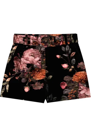 LEZ A LEZ Shorts Estampado em Moletom com Cinto