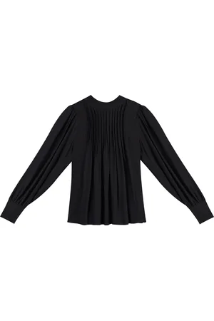 LEZ A LEZ Blusa Manga Longa Bufante com Nervuras