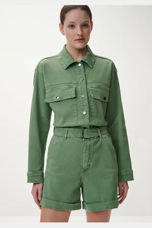 LEZ A LEZ Shorts Cotelê Mom Cintura Super Alta com Cinto