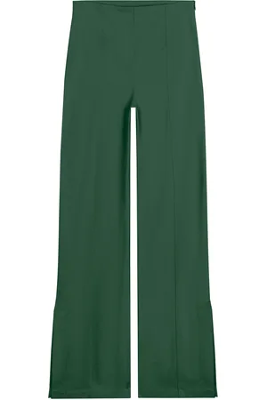LEZ A LEZ Calça Slim Cintura Média com Abertura Lateral