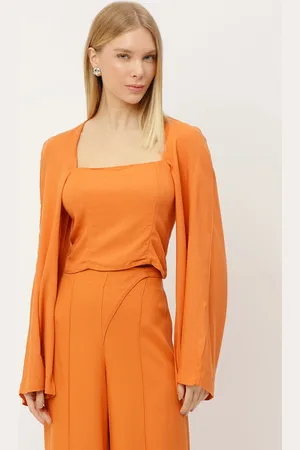 LEZ A LEZ Blusa Manga Longa Flare com Decote Quadrado