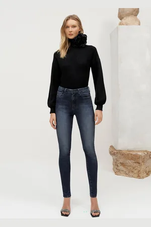 LEZ A LEZ Calça Skinny com Cintura Alta