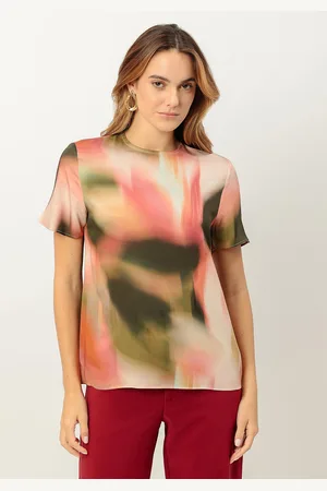 LEZ A LEZ Blusa Manga Curta Estampada