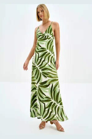 LEZ A LEZ Vestido com Alças Longo em Viscose