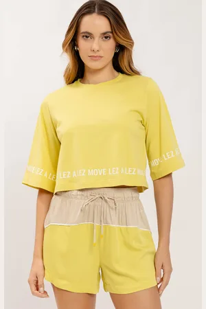 LEZ A LEZ T-shirt Cropped em Malha Prime MOVE Fitness