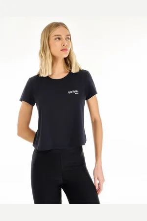 LEZ A LEZ Blusa Manga Curta em Malha Poliamida MOVE Fitness