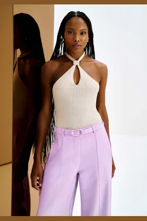 LEZ A LEZ Blusa Frente Única em Tricô com Cut
