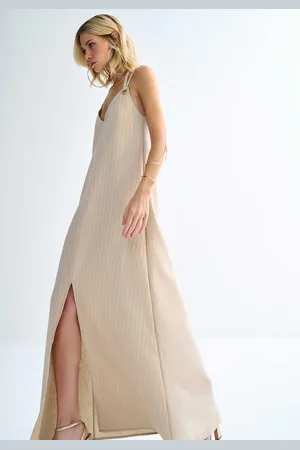 LEZ A LEZ Vestido Longo em Linho