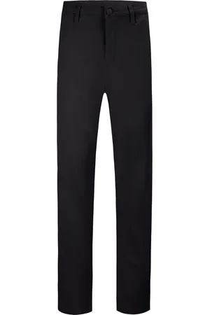 LEZ A LEZ Calça Sarja Reta Cintura Alta Cropped com Elasticidade