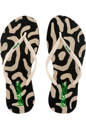 LEZ A LEZ Chinelo de Borracha com Estampa Village