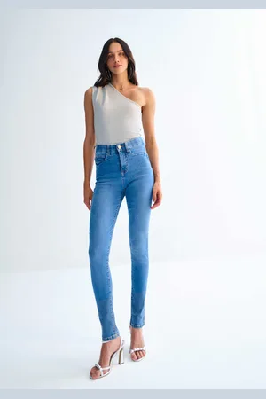 LEZ A LEZ Calça Skinny Cintura Alta Shaping Estonada