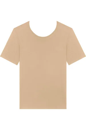 LEZ A LEZ Blusa Básica De Mangas Curtas Em Viscose Com Elastano