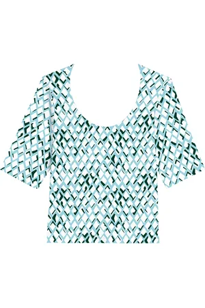 LEZ A LEZ Blusa De Mangas Médias Em Malha De Viscose Com Elastano