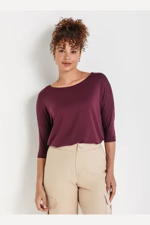 Liz Blusa Ampla Manga 3/4 21562 Cherry G
