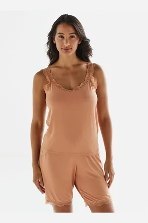 Liz Blusa de Pijama Regata com Renda 21557 Buongiorno M