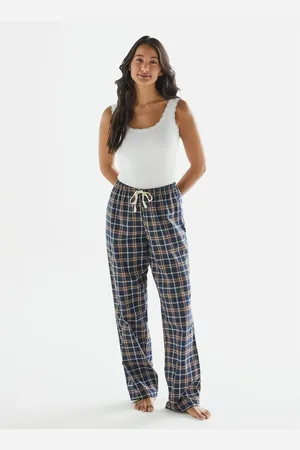Liz Calça de Pijama Algodão Flanelado 20520 Escocês Azul GG