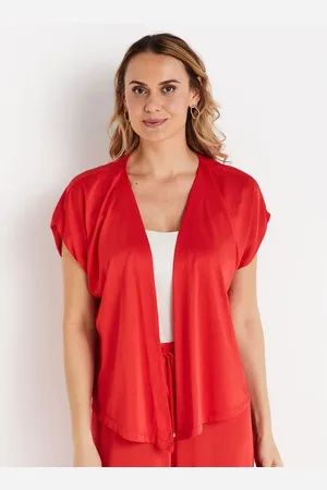 Liz Blusa de Amarrar Tricot Like 21598 Radiant Red G