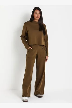Liz Calça de Moletom Wide Leg 20600 Olive 40