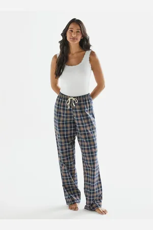 Liz Calça de Pijama Algodão Flanelado 20520 Escocês Azul P