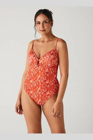 Liz Maiô com Bojo Engana Mamãe Canelado Estampado 15710 Paisley G44