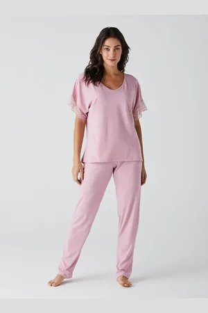 Liz Calça de Pijama de Algodão 20703 Lalique GG