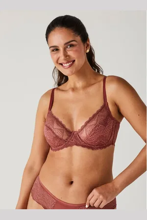 Liz Sutiã de Renda Sem Bojo Com Aro Reducer Lovely 51554 Astrodust 42C