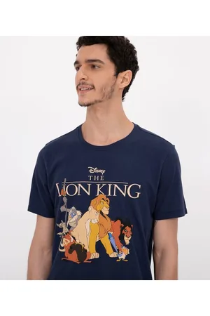 Disney Camiseta Manga Curta Estampa Rei Leão