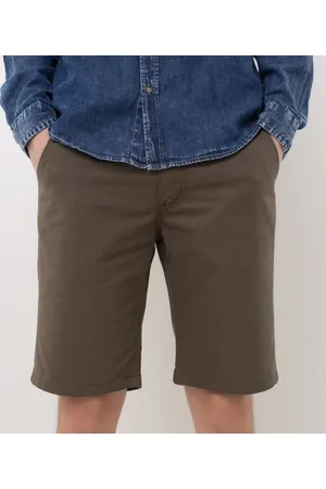 Blue Steel Bermuda Slim Básica em Sarja