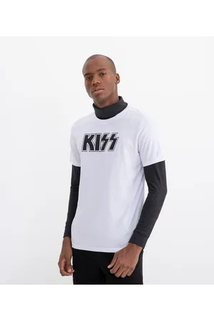 Kiss Camiseta com Estampa