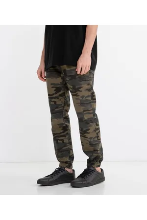Blue Steel Calça Jogger Camuflada em Sarja