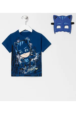 PJ Masks Camiseta Infantil Estampa - Tam 1 a 5 anos
