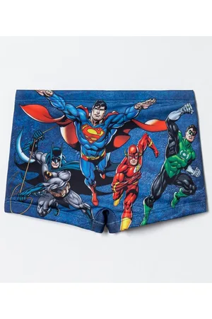 DC Comics Originals Sunga Infantil Boxer Estampa Super Homem - Tam 4 ao 10 anos