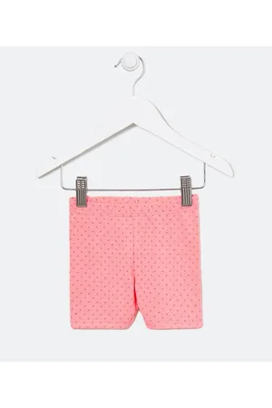 Teddy Boom Bermuda Infantil Malha Ciclista Full Print Poá Glitter - Tam 0 a 18 meses