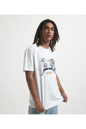 Blue Steel Camiseta Manga Curta com Estampa Game