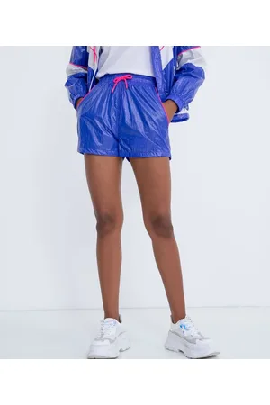 Blue Steel Short Runner Liso com Cintura Elástica e Amarração
