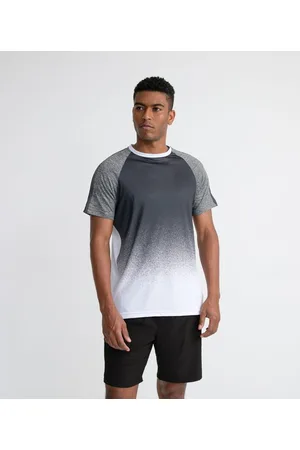 Get Over Camiseta Esportiva Comfort Estampada com Detalhe nas Mangas