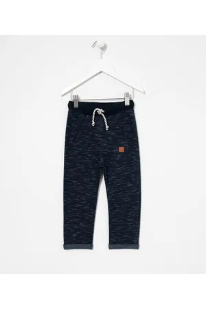 Póim (1 a 5 anos) Calça Infantil Moletom Mescla - Tam 1 a 5 anos