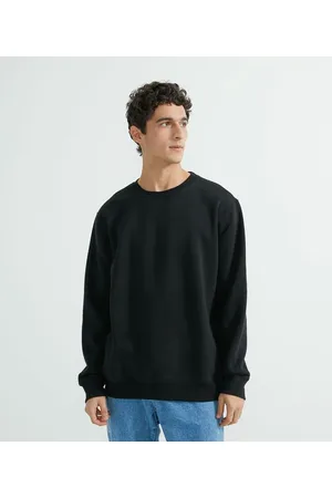 Blue Steel Blusão em Moletom com Ribana e Barra Ajustada