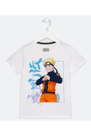 Naruto Camiseta Infantil em Algodão - Tam 5 a 14 anos