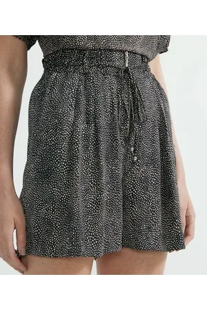 Cortelle Short Soltinho Estampado com Cós Elástico e Amarração
