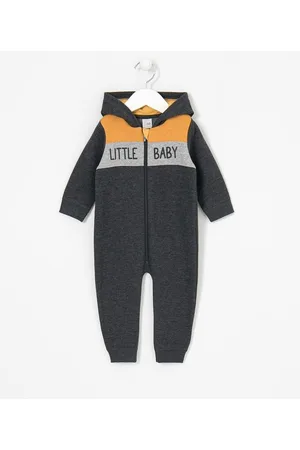 Teddy Boom Macacão Infantil em Moletom Estampa Little Baby - Tam 0 a 18 meses