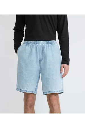 Blue Steel Bermuda Slim Marmorizada com Elástico no Cós