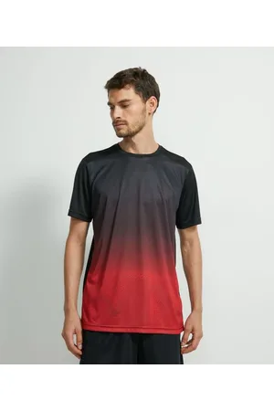 Get Over Camiseta Esportiva Manga Curta Degradê