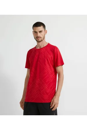 Get Over Camiseta Esportiva Estampa Geométrica