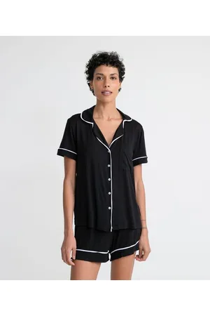 Love & Toast Pijama Americano Curto em Viscolycra com Bolsinho na Frente