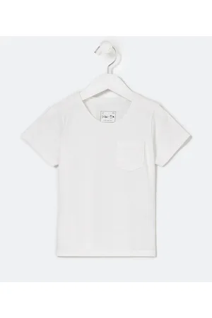 Póim (1 a 5 anos) Camiseta Infantil Maquinetada com Bolsinho - Tam 1 a 5 anos