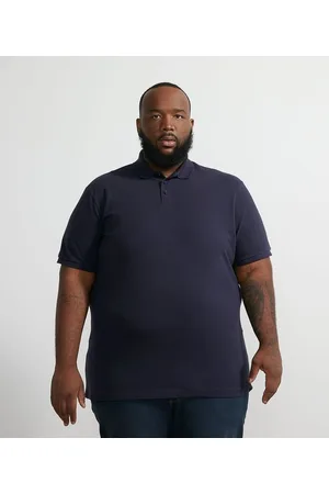 Marfinno Polo Manga Curta Básica - Plus Size
